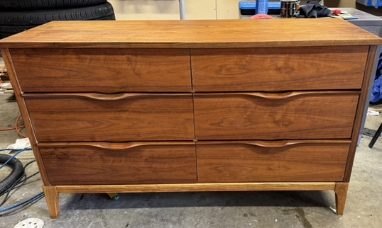 6 Drawer Walnut Kaufman Dresser