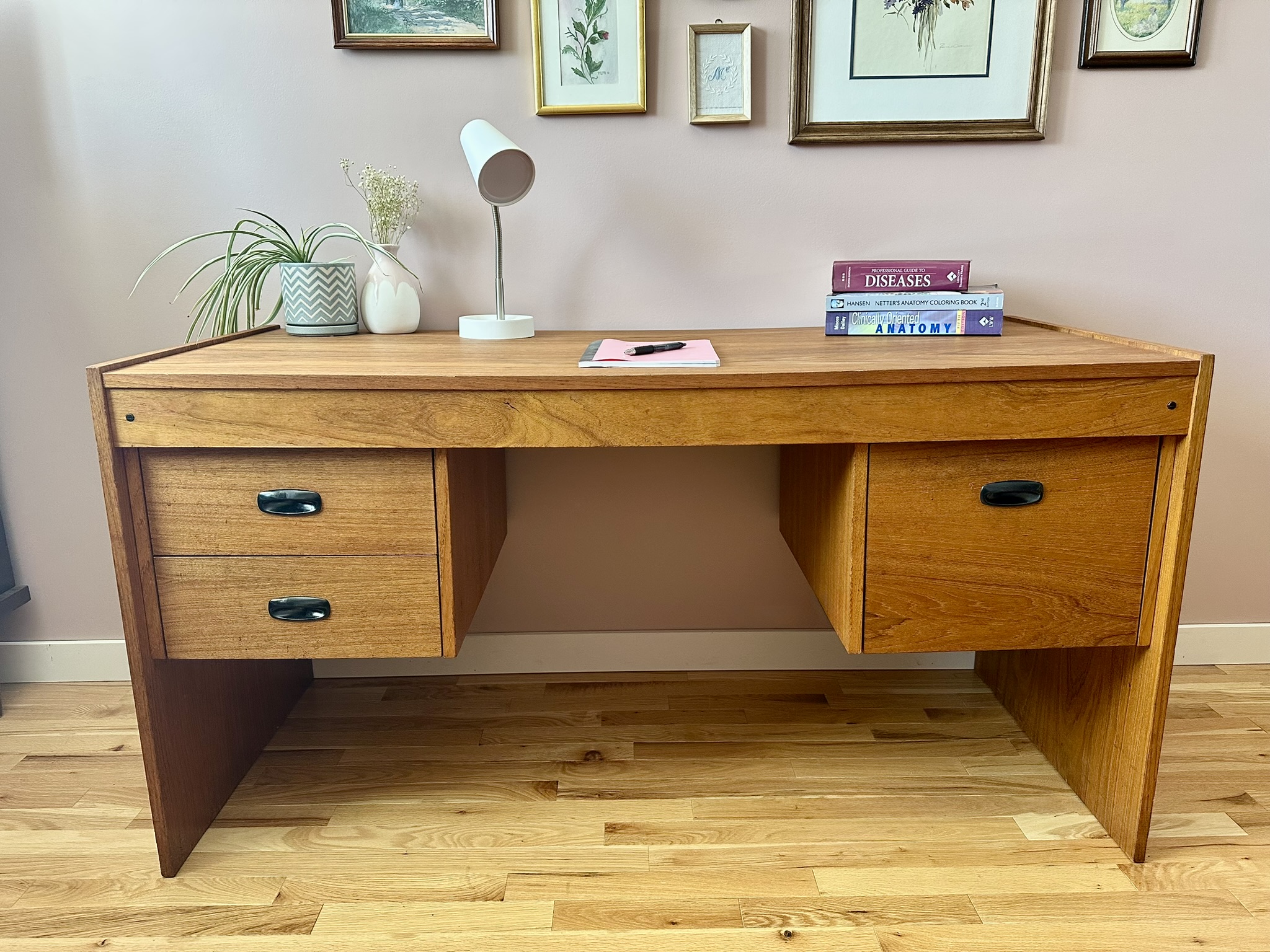 Teak mcm desk Mid Century Teak Desk