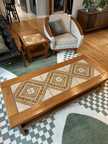 Danish Teak Coffee Table Set Solid Teak Coffee & End Table