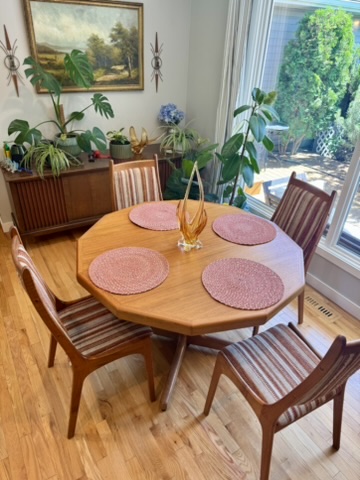 Nordic Furniture Teak MCM Dining Set Teak Dining Set