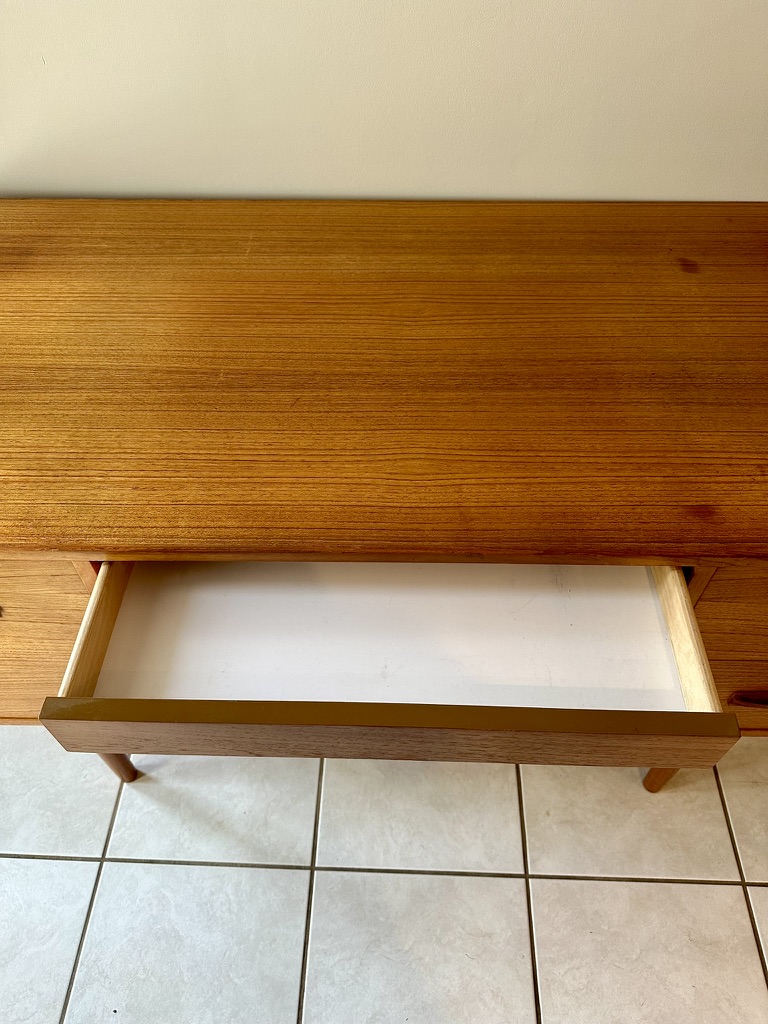 Teak Mid Century Modern Desk, Made in Canada, view 8